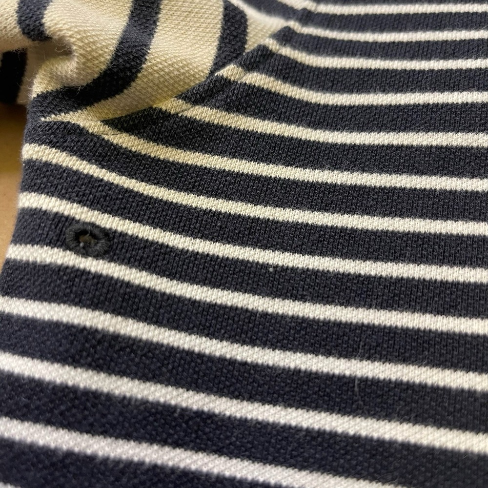 Nike Men's Small Black & White‎ Striped Dri-Fit Polo - Picture 8 of 15
